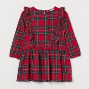 H&M Red Plaid Kids Dress